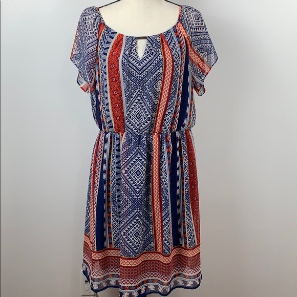 AUW Dresses & Skirts - 🦩4/$25 AUW Short Sleeve Mini Dress Size L